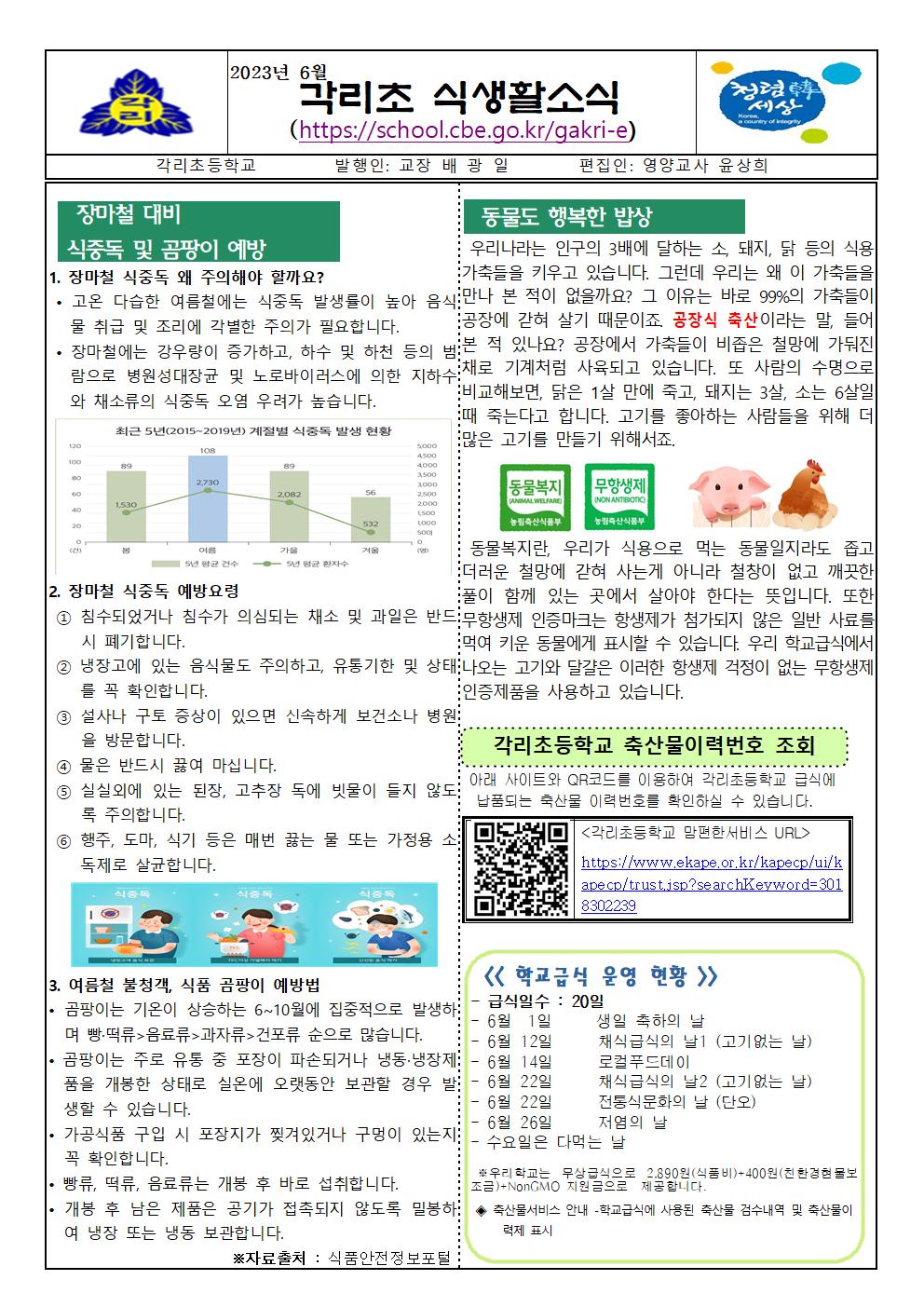 6월 식생활소식지 및 식단표001